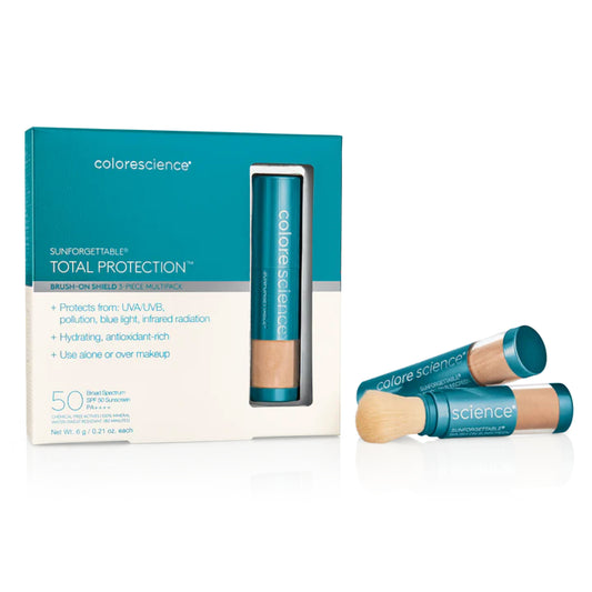 COLORESCIENCE SUNFORGETTABLE® TOTAL PROTECTION™ BRUSH-ON SHIELD SPF 50 MULTIPACK